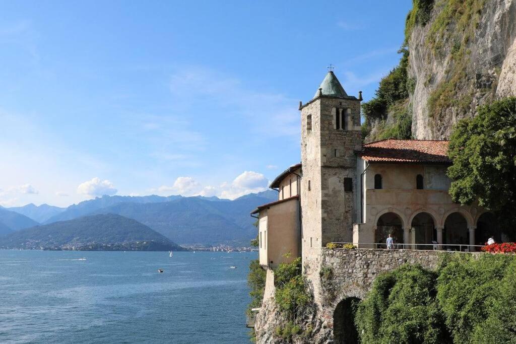 Lago Maggiore, Leggiuno, Ampio Appartamento ภายนอก รูปภาพ